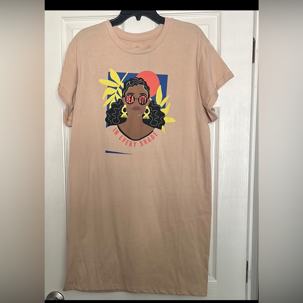 Graphic T-Shirt Dress with Bold Print (from Target)